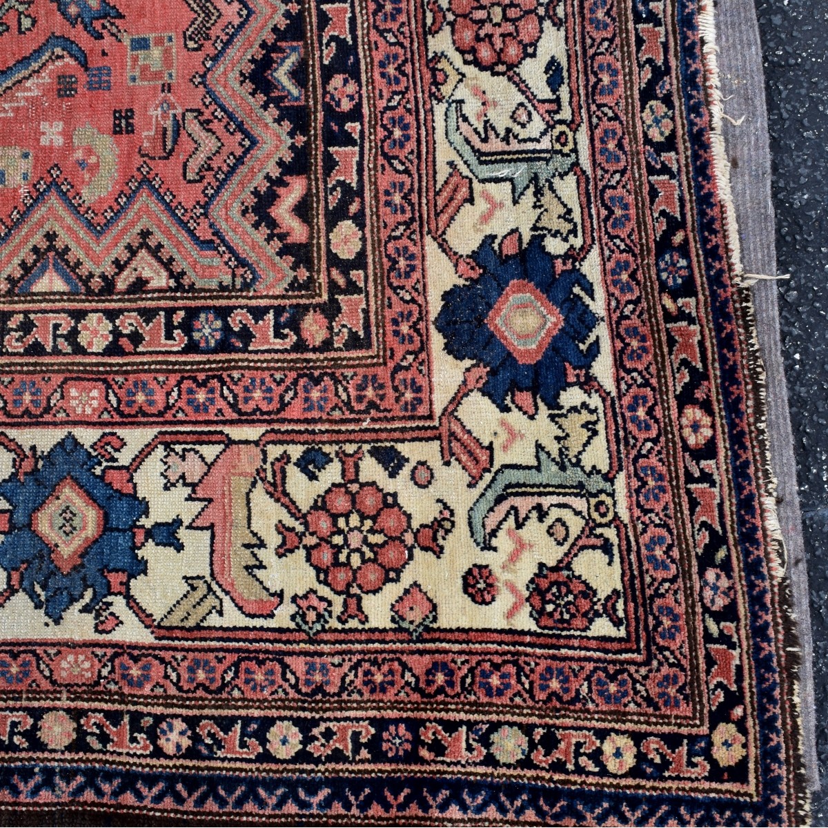Large Semi Antique Persian Wool Rug