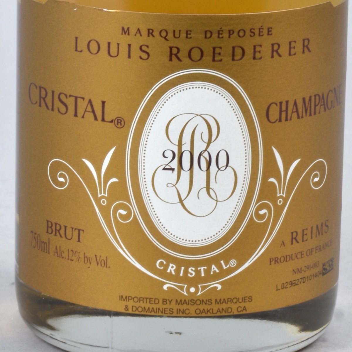Vintage 2000 Louis Roederer Cristal Champagne