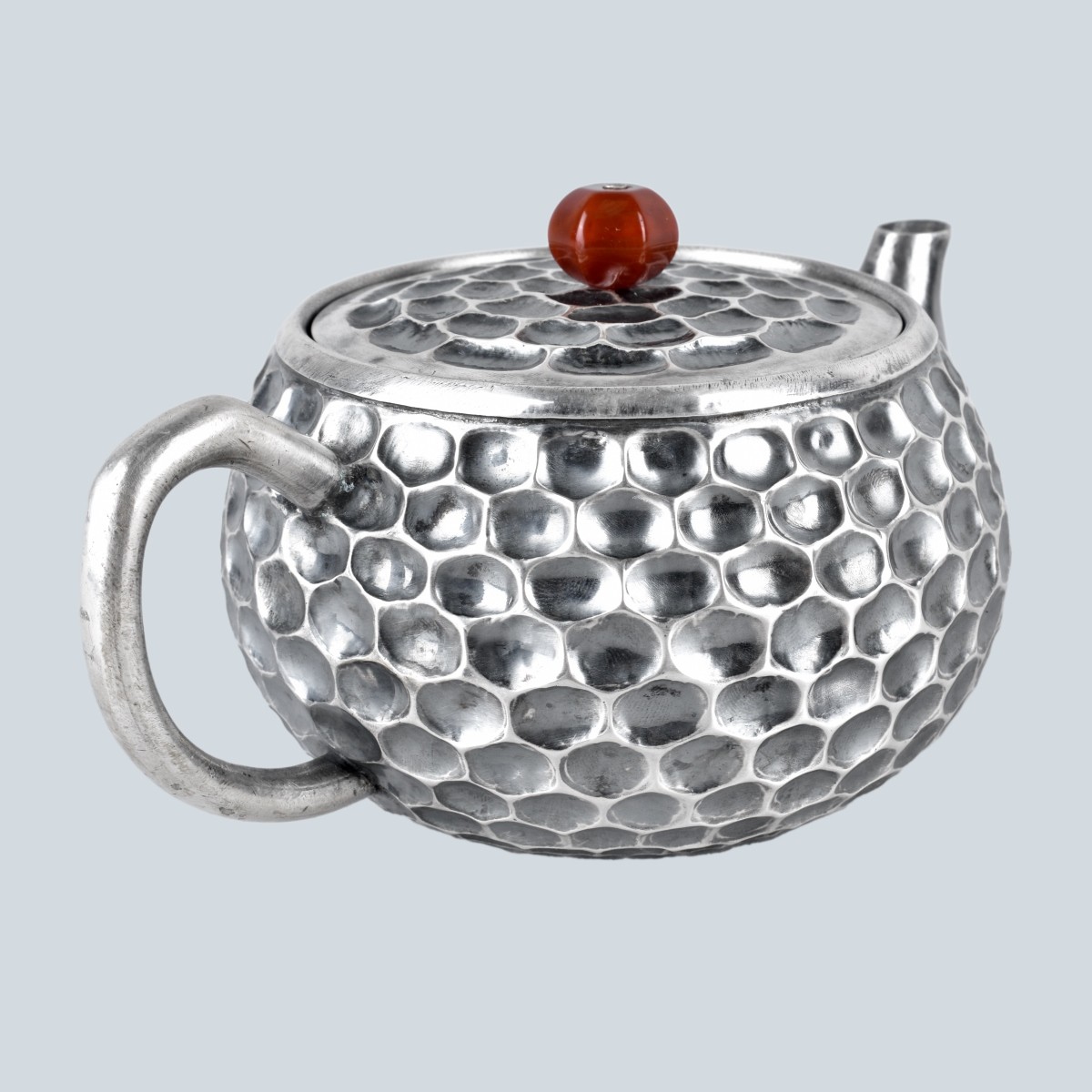 Chinese Export Silver Teapot