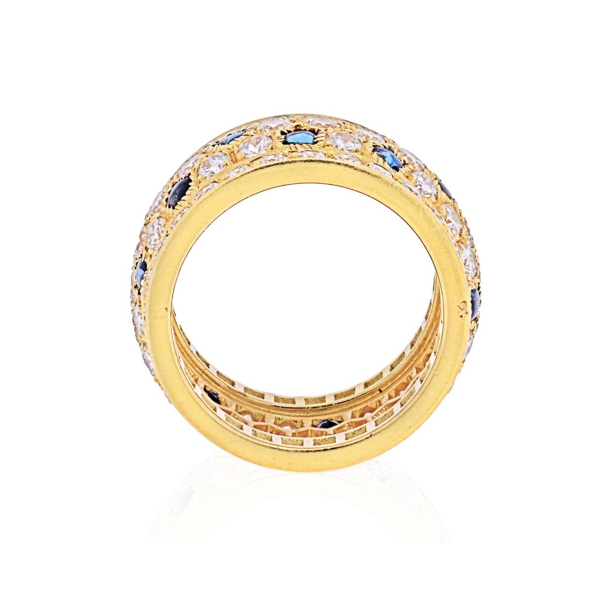 Cartier Diamond, Sapphire and 18K Ring
