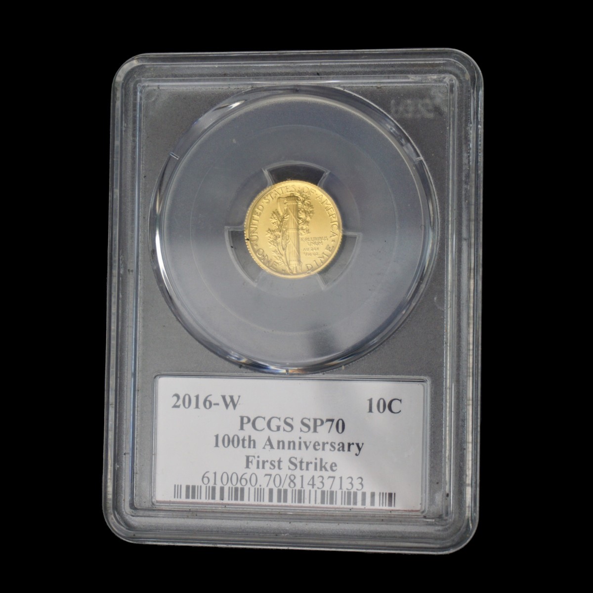 2016-W 10c 100th Anniversary Gold Coin
