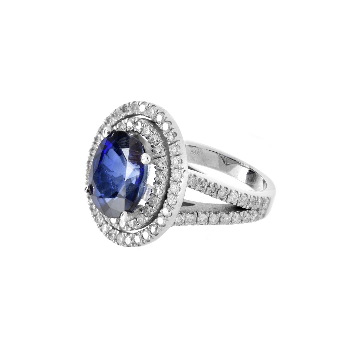 AIG Sapphire, Diamond and 14K Ring