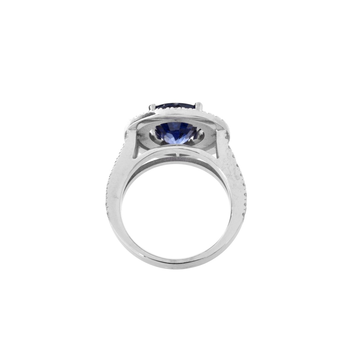 AIG Sapphire, Diamond and 14K Ring