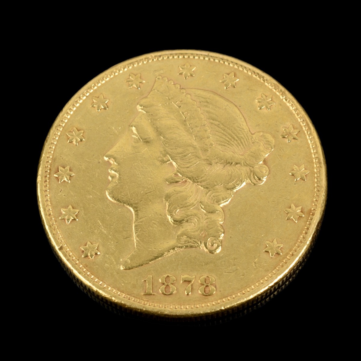 1878 Gold Double Eagle $20.00 Coin