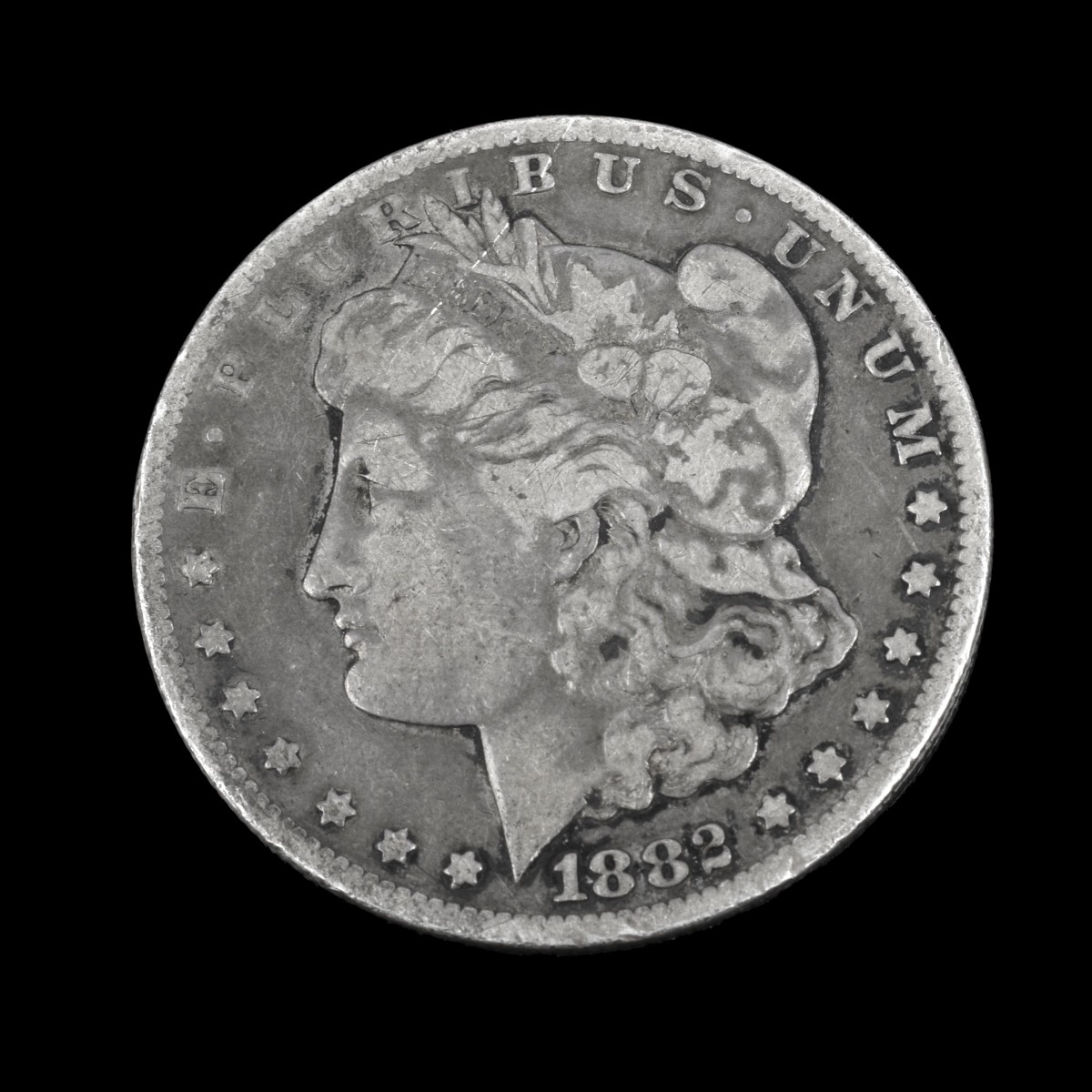 Ten U.S. Morgan Silver Dollars