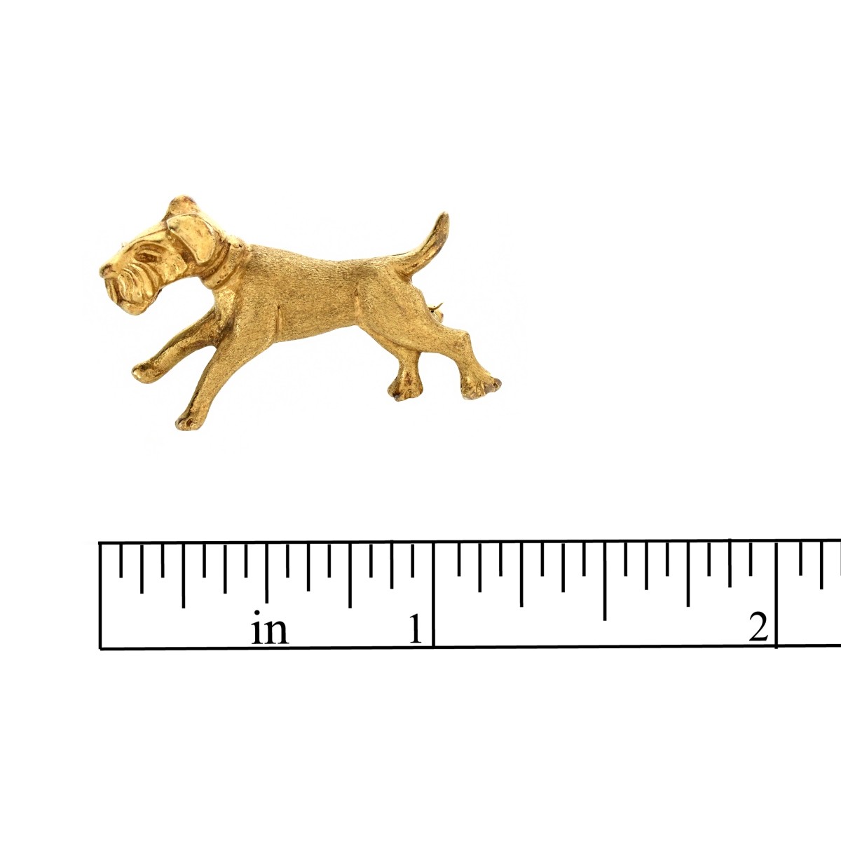 18K Dog Pin