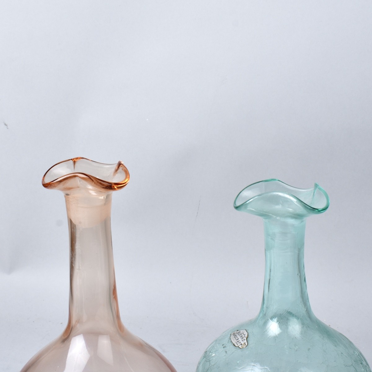 Three Blenko Glass Decanters
