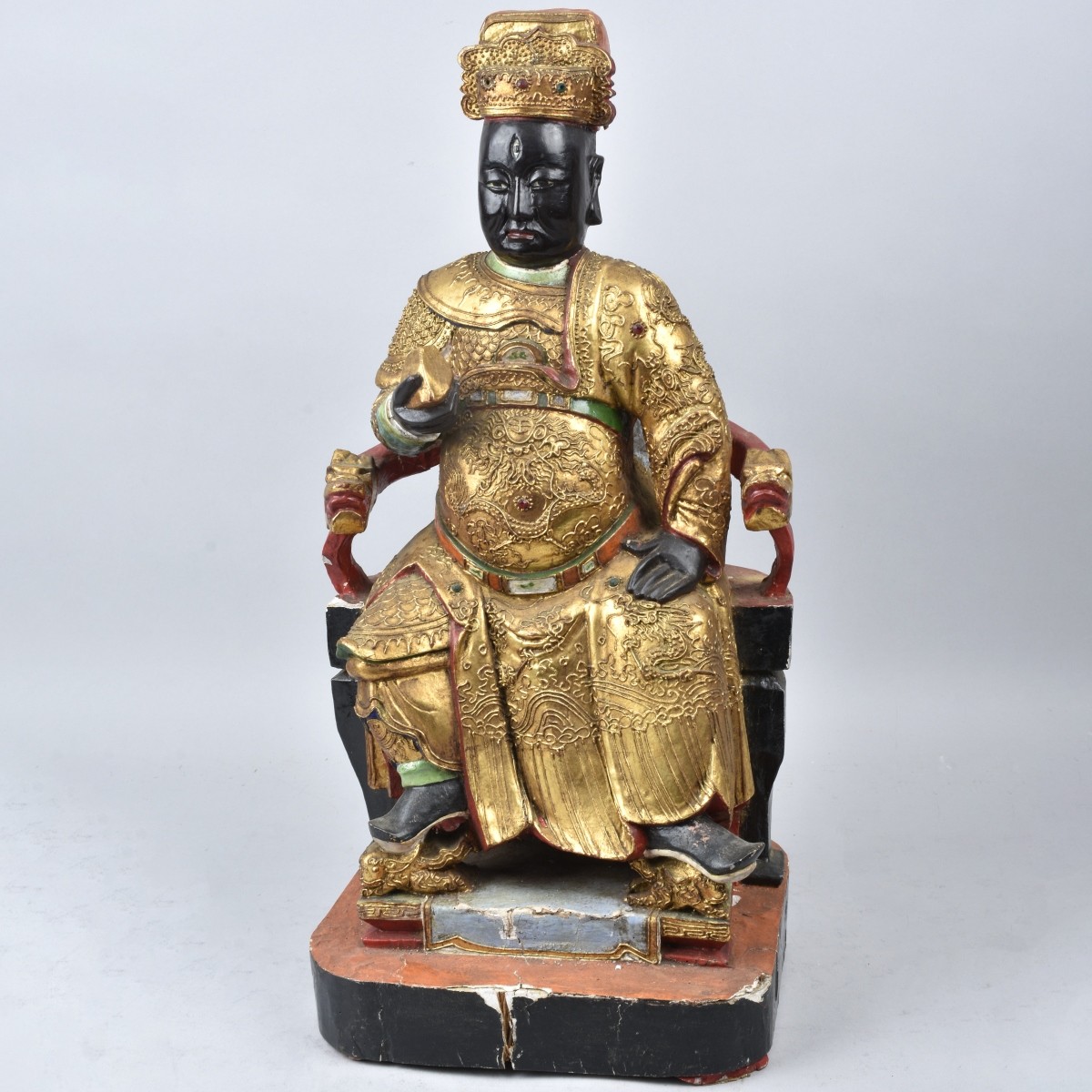 Chinese Emperor Temple Figure