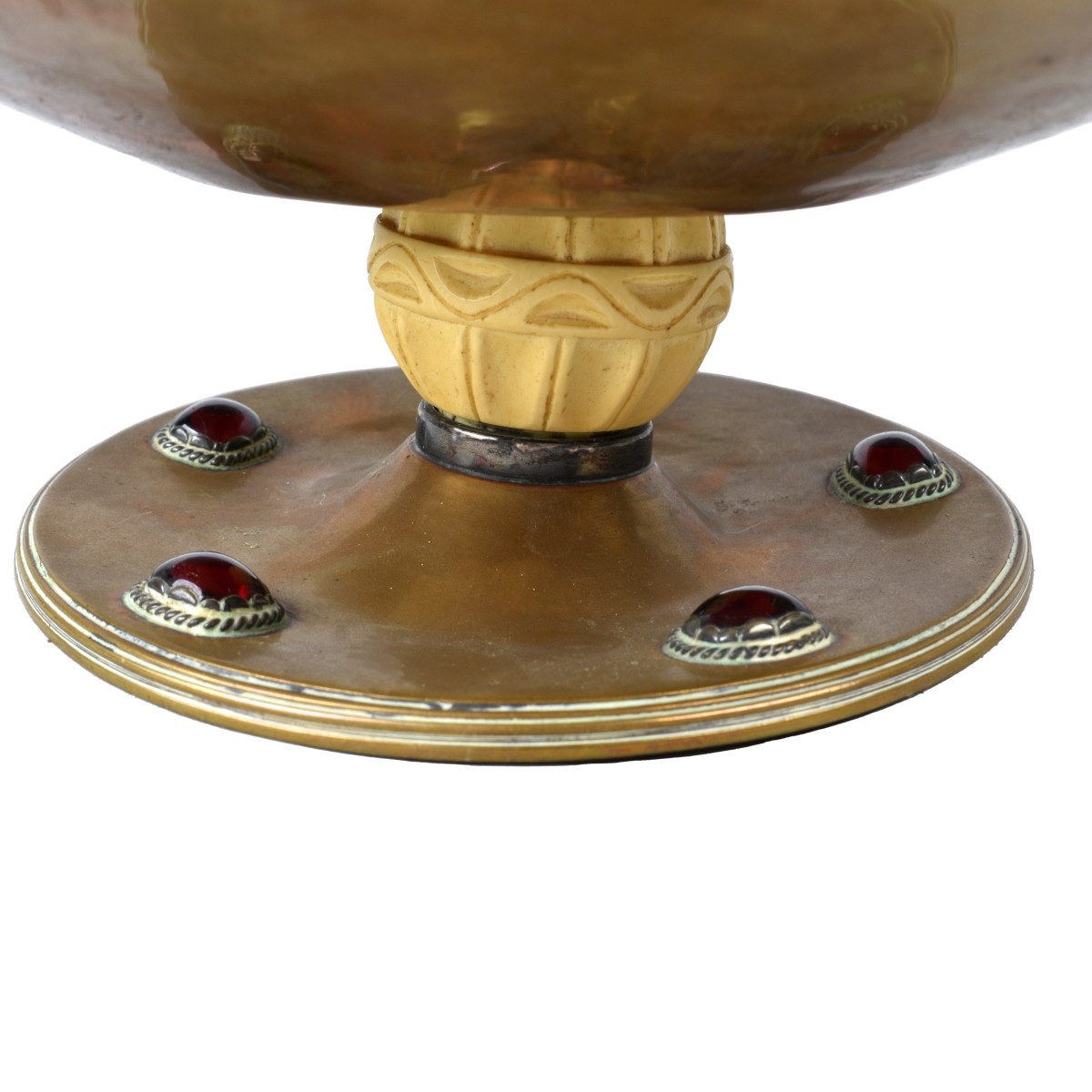 Arts & Crafts Brass Compote