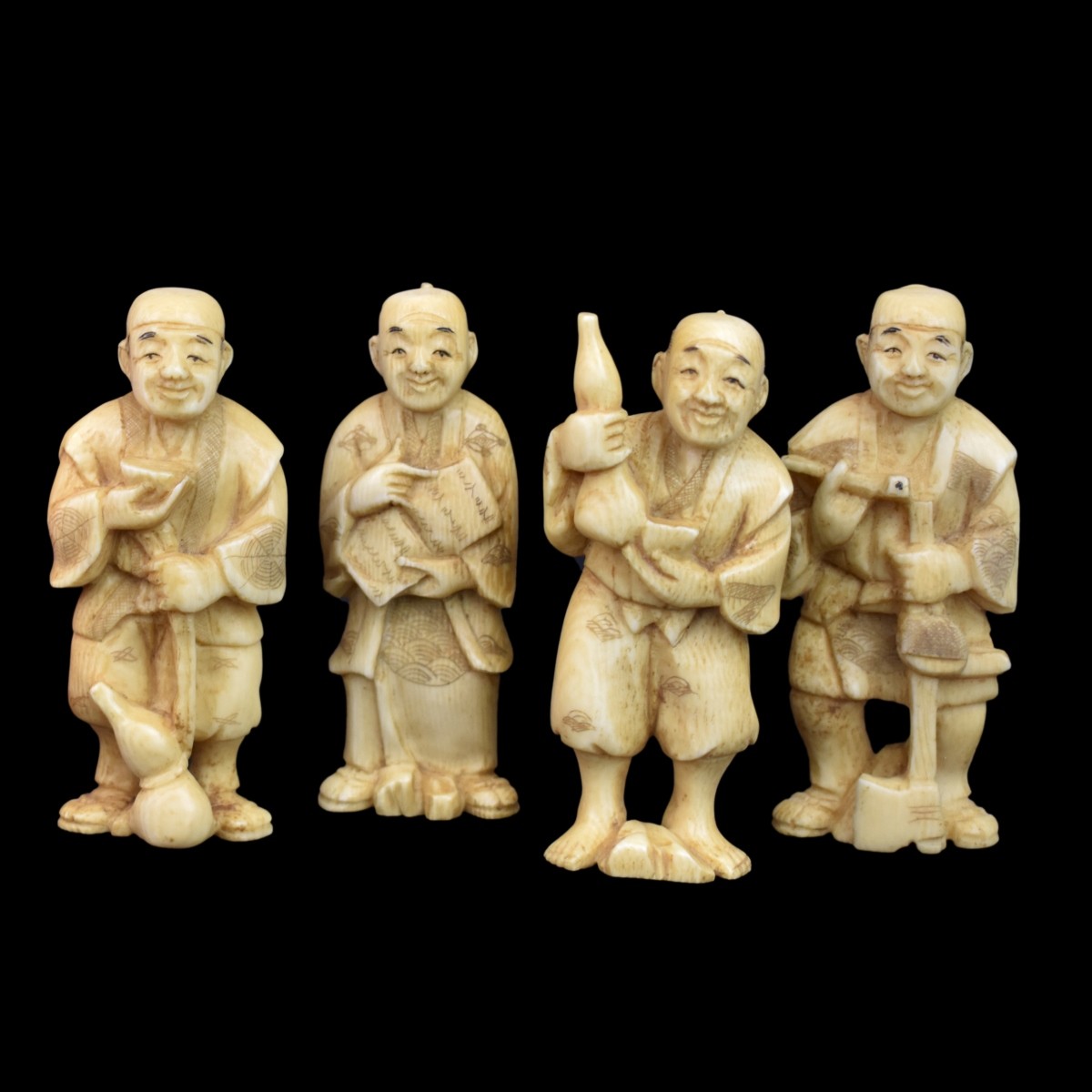 Japanese Okimono Figurines