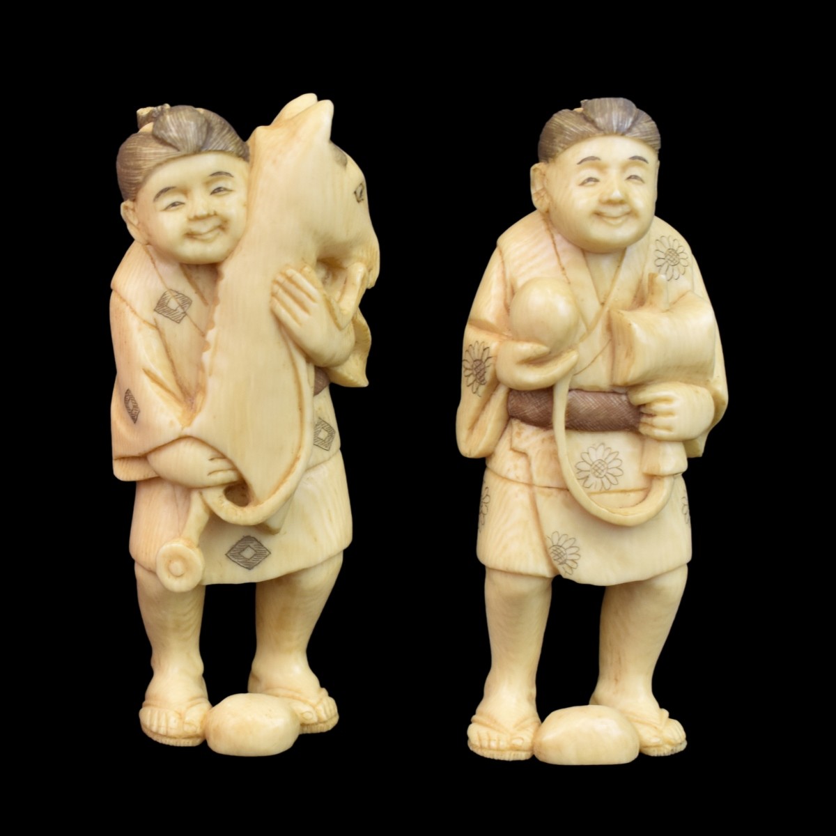 Japanese Okimono Figurines