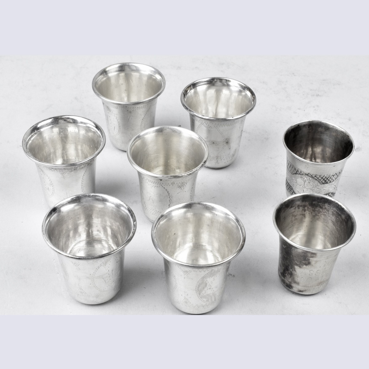 Vintage Silver Kiddush Cups