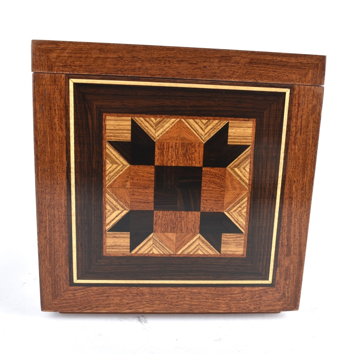 Pair of Vintage Marquetry Inlaid Boxes