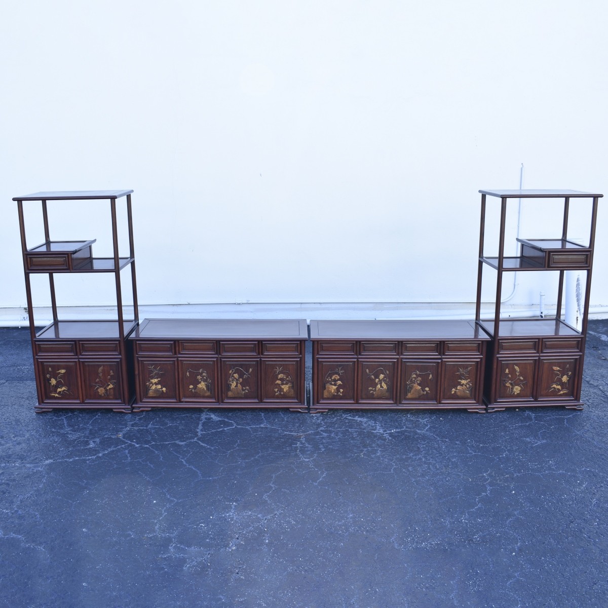 Chinese 4-Piece Etagere Cabinet