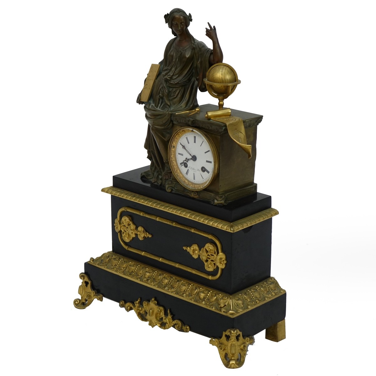 Antique French Empire Style Mantle Clock