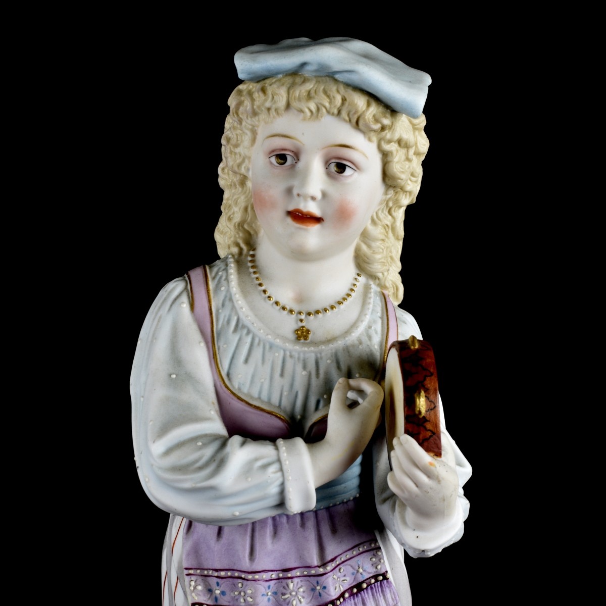 Large German Bisque Porcelain Figurine