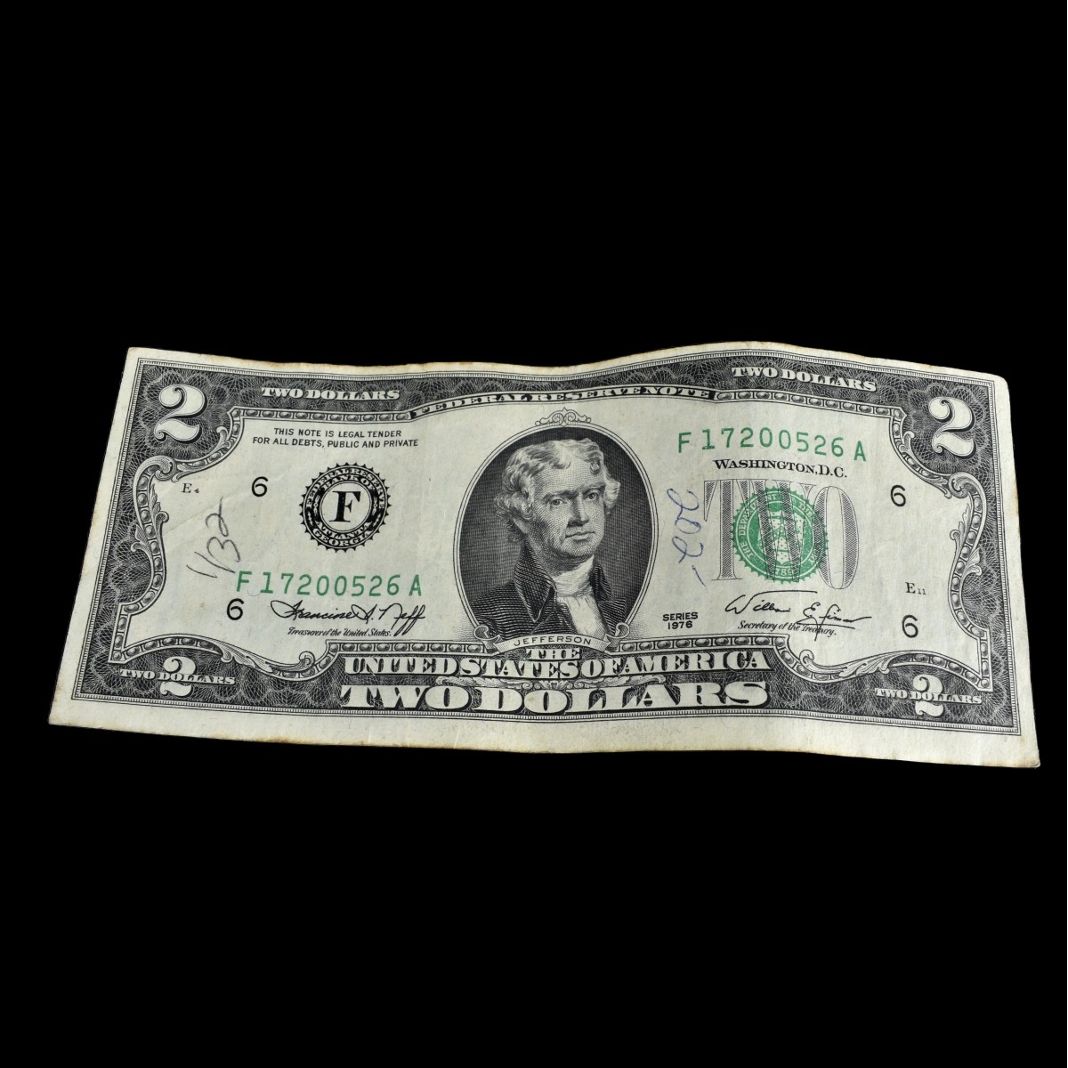 (17) 1976 $2.00 U.S. Federal Reserve Notes