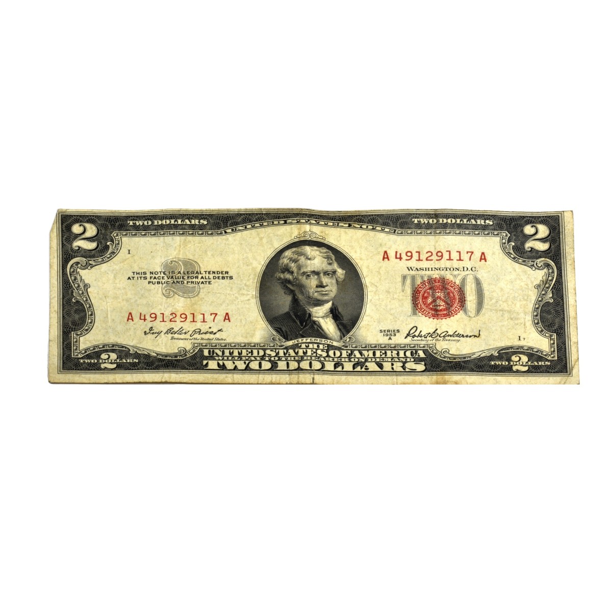 Twenty $2.00 U.S. Federal Reserve Notes