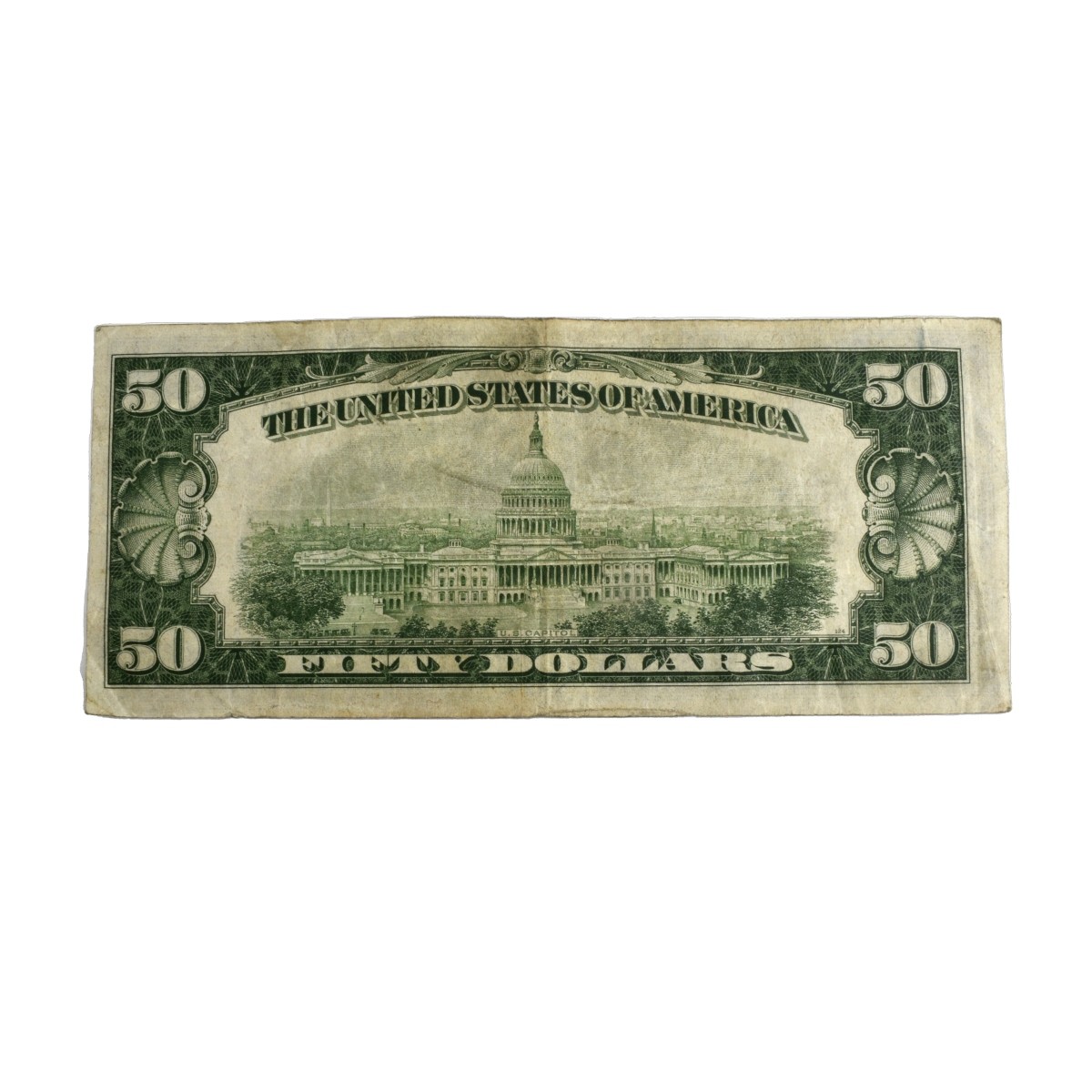 Two $50.00 U.S. Federal Reserve Notes