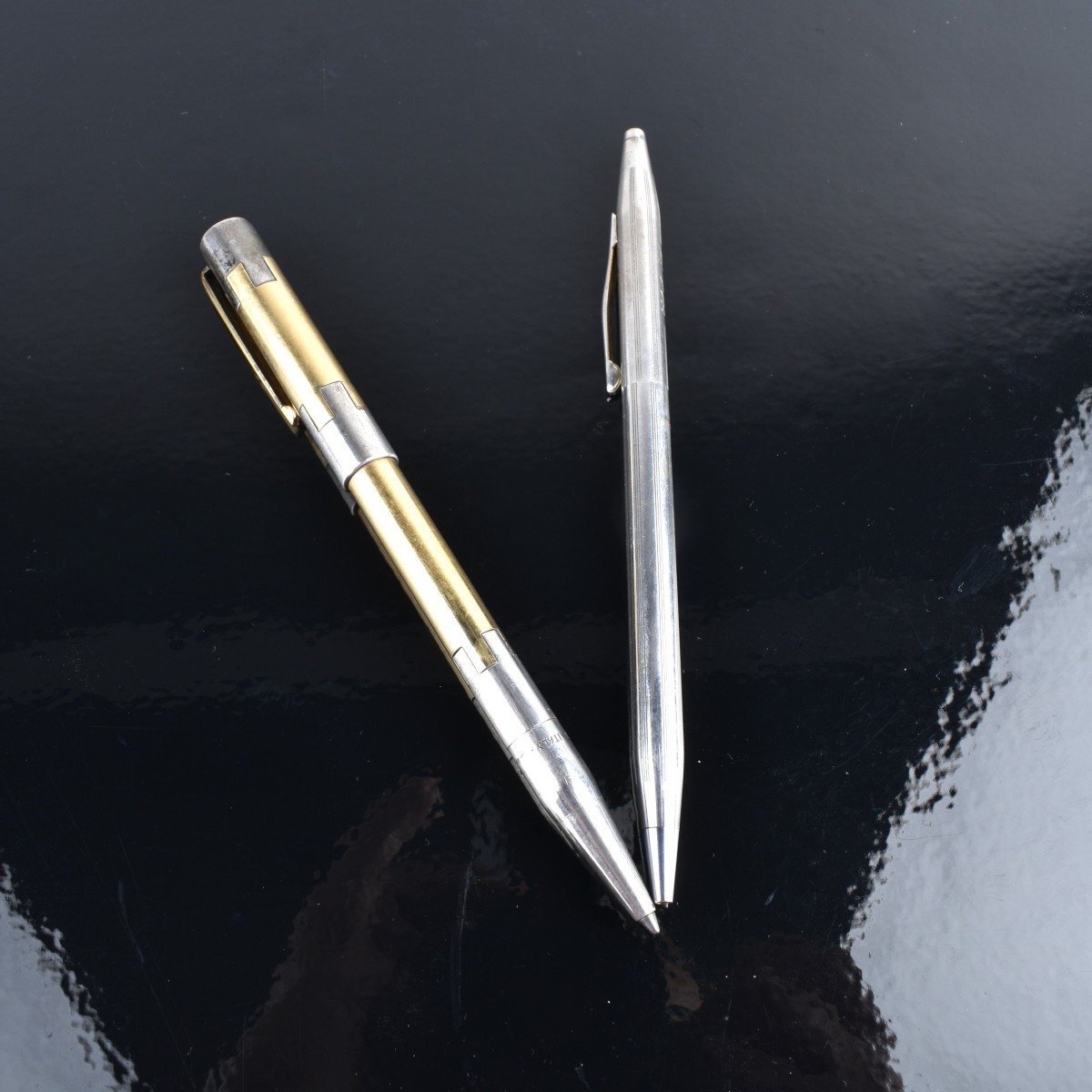 Two Cartier Sterling Silver Writing Instruments