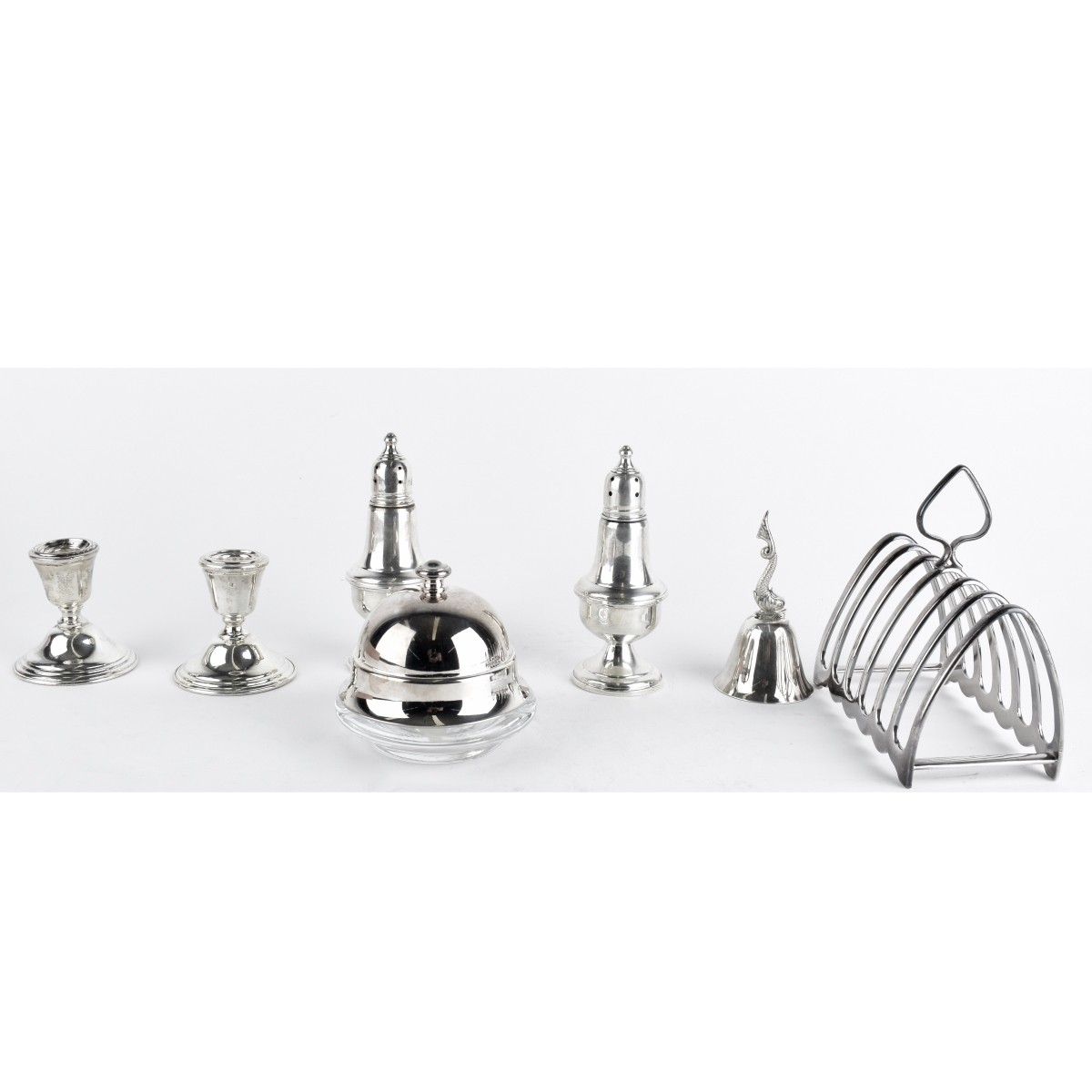 Seven Assorted Silver Tableware