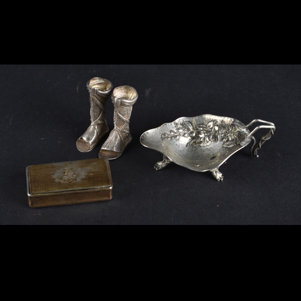 Three Assorted Silver Tableware