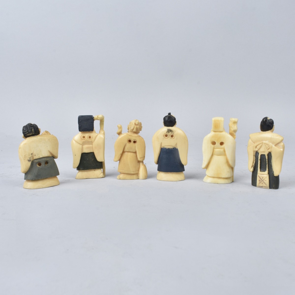 Six Antique Japanese Netsuke Figurines