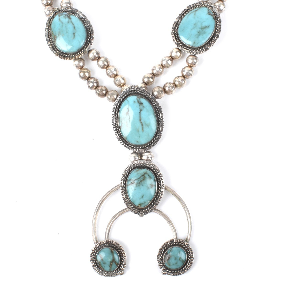 Vintage Native American Sterling Silver Necklace