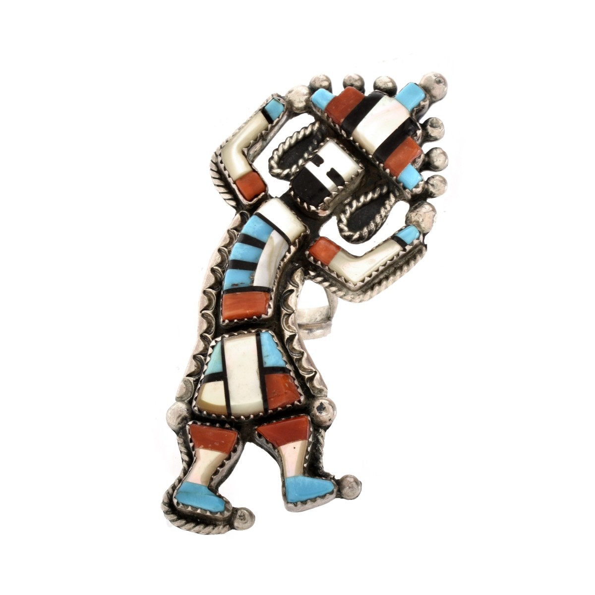 Vintage Native American Rainbow Man Ring