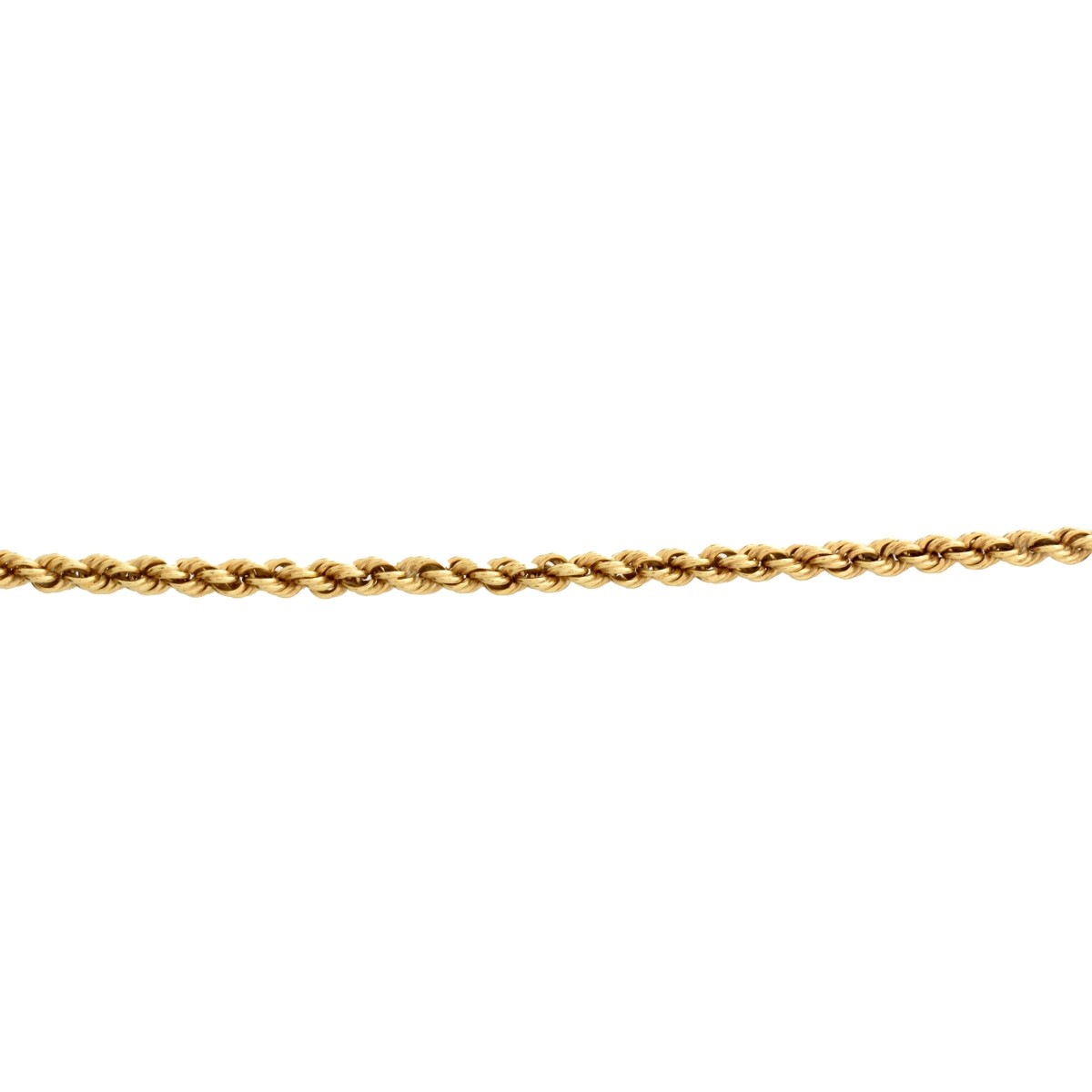 14K Rope Link Necklace