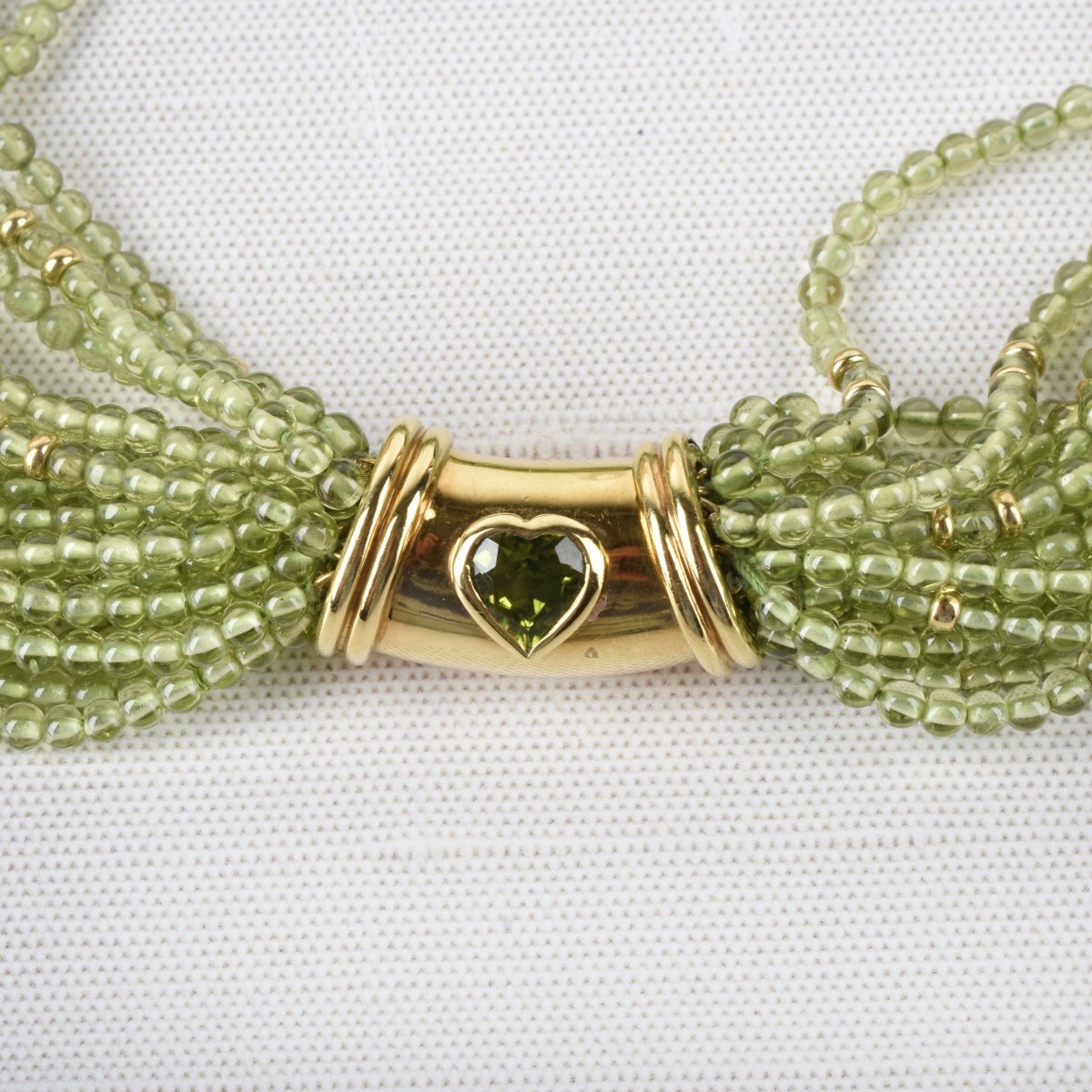 Peridot and 18K Necklace