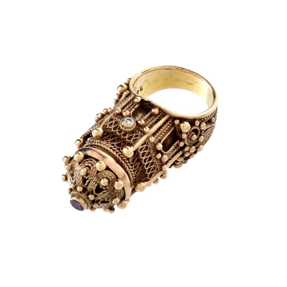 14K Judaic Wedding Ring