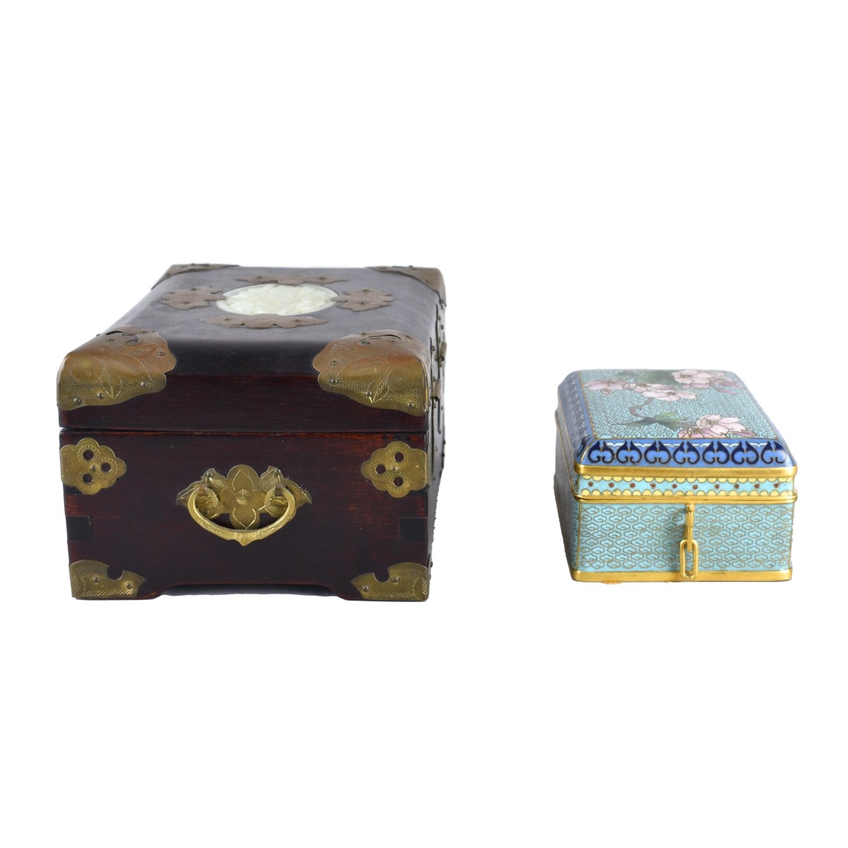 Two Chinese Dresser Boxes