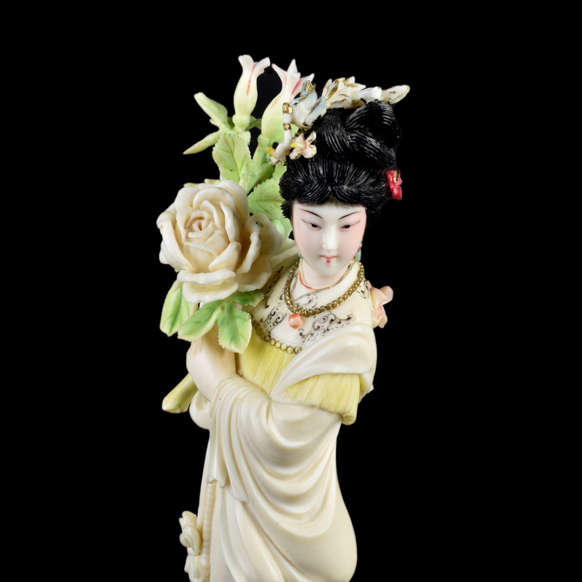 Antique Chinese Geisha Figurine