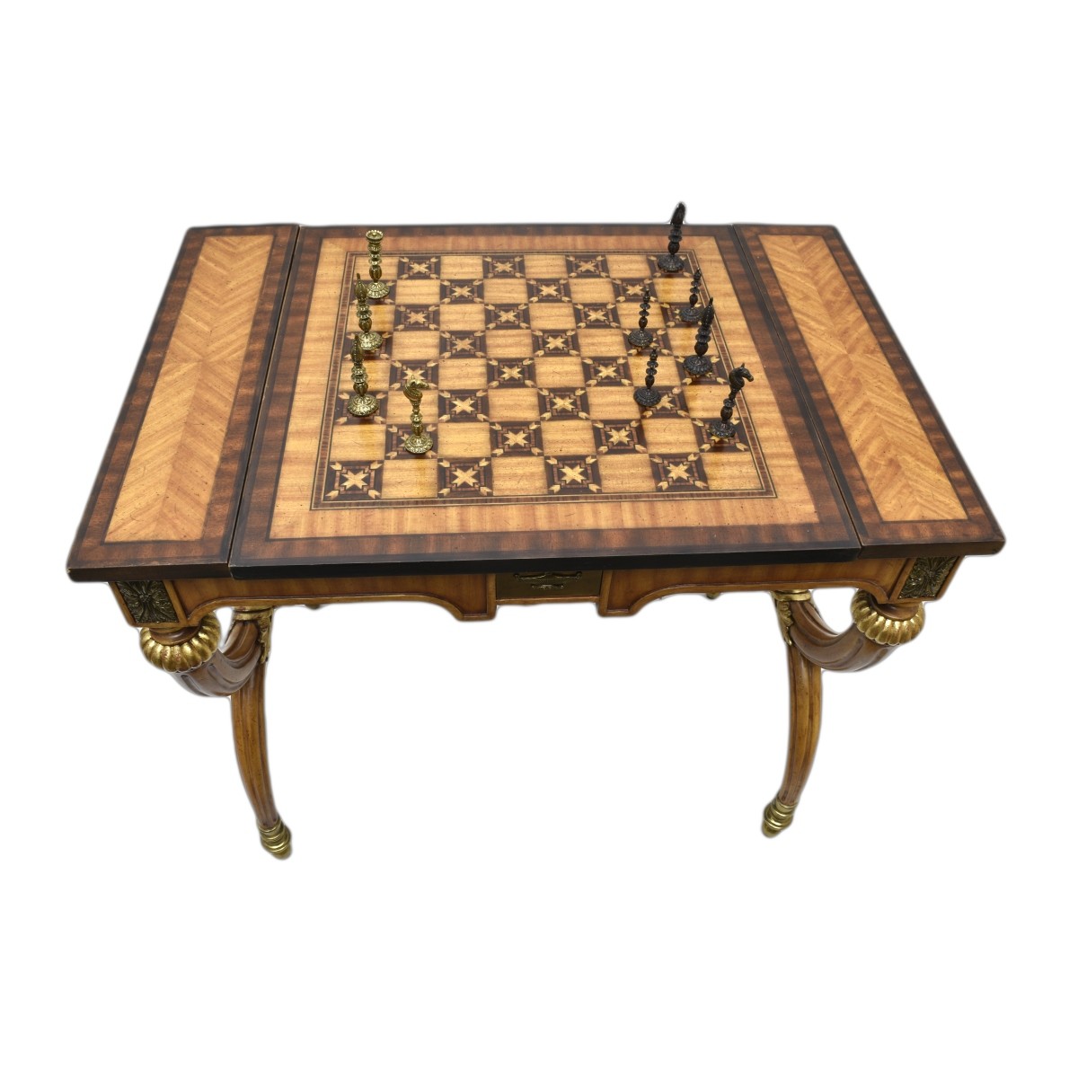 Henredon Furniture Co Game Table w/ Two Chairs