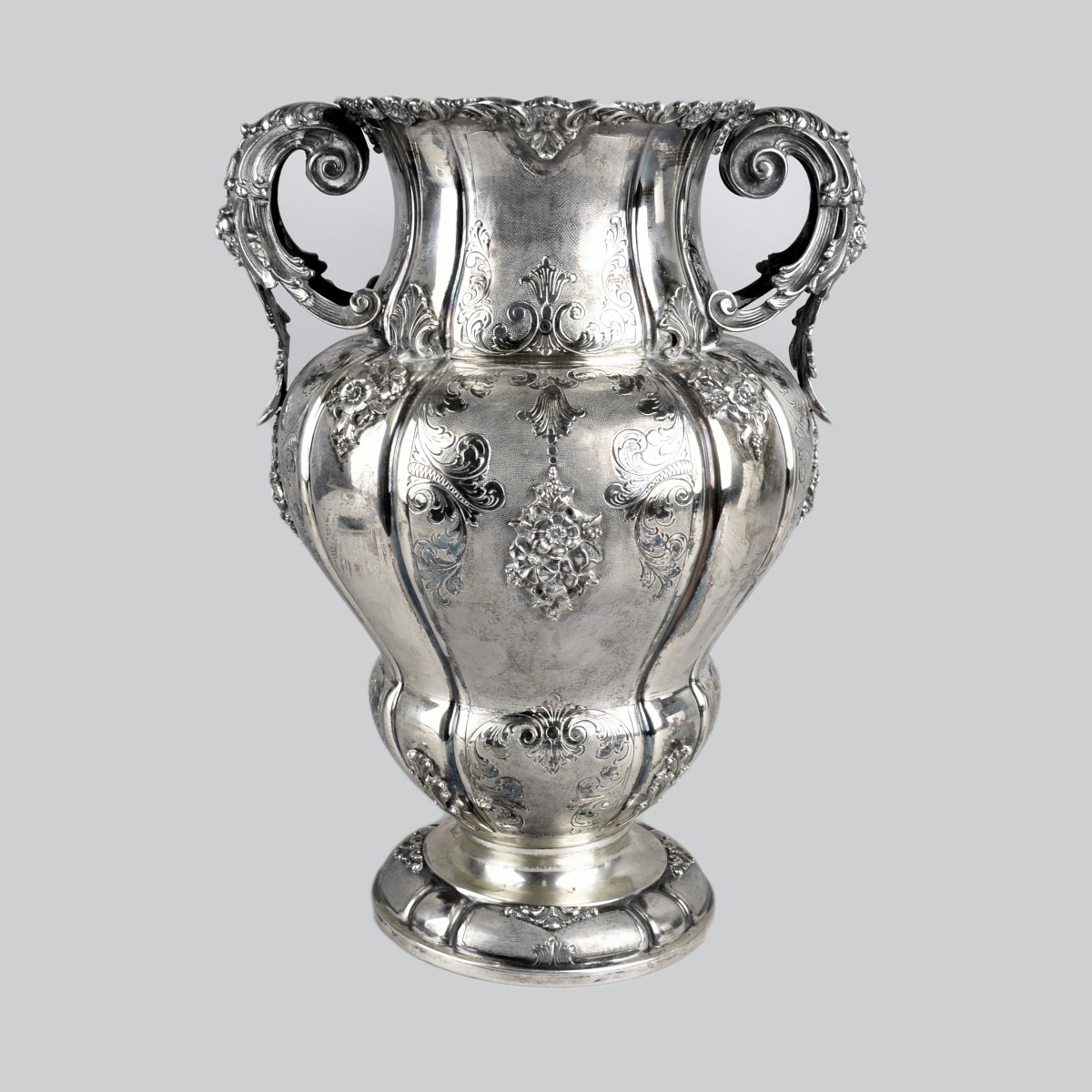 Antique Italian 800 Silver Vase