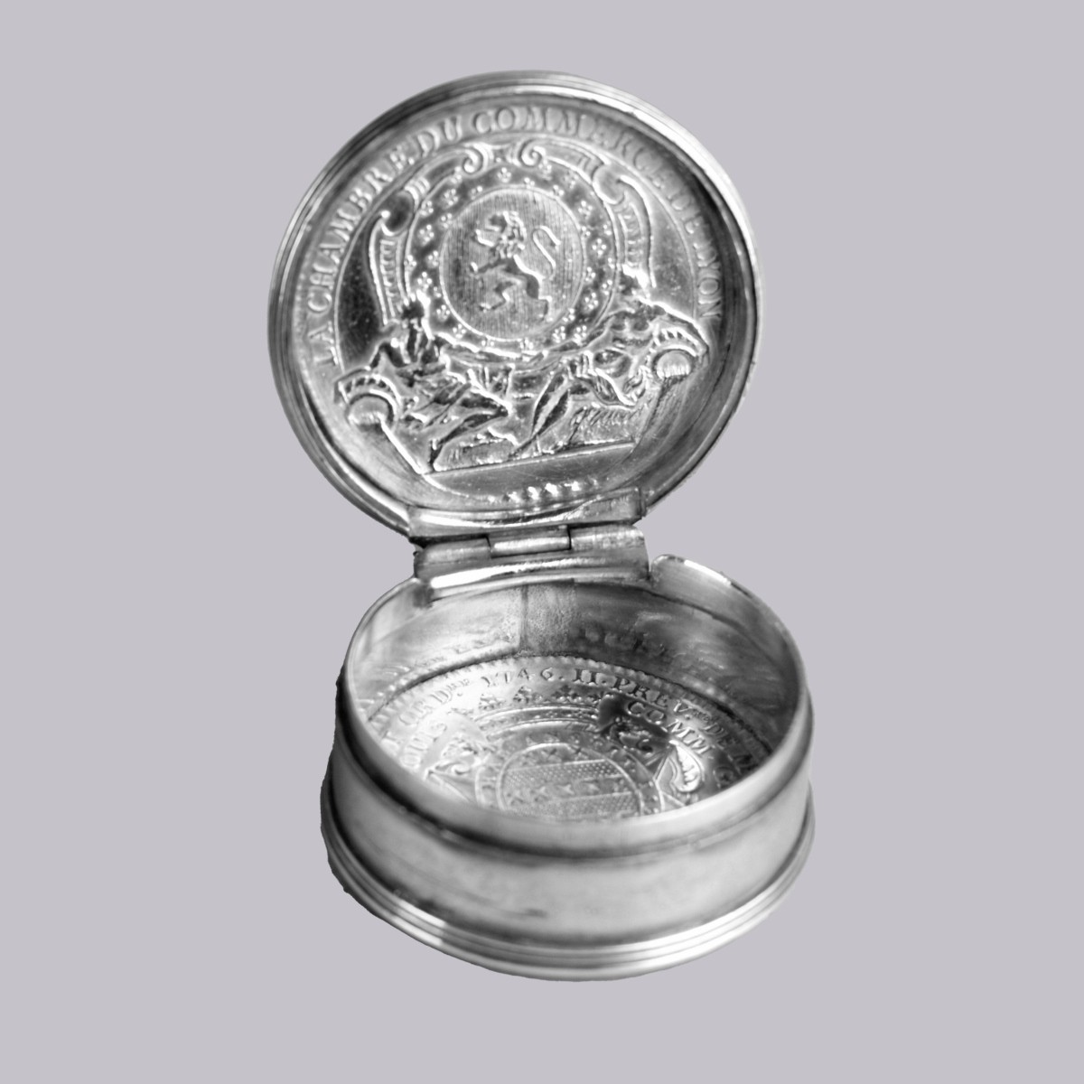 Antique French Miniature Silver Box