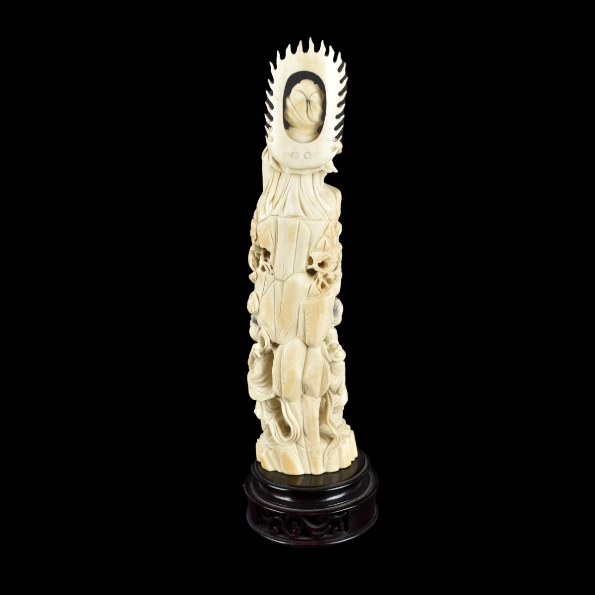 Chinese Carved Polychrome Figurine
