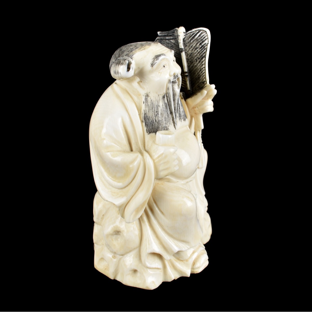 Chinese Carved Seated Figurine