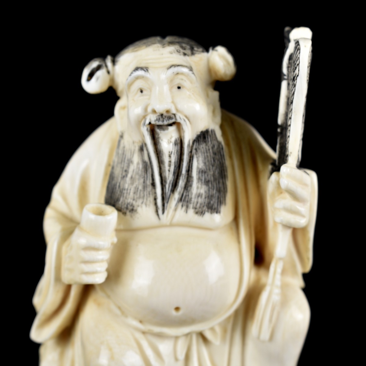 Chinese Carved Seated Figurine