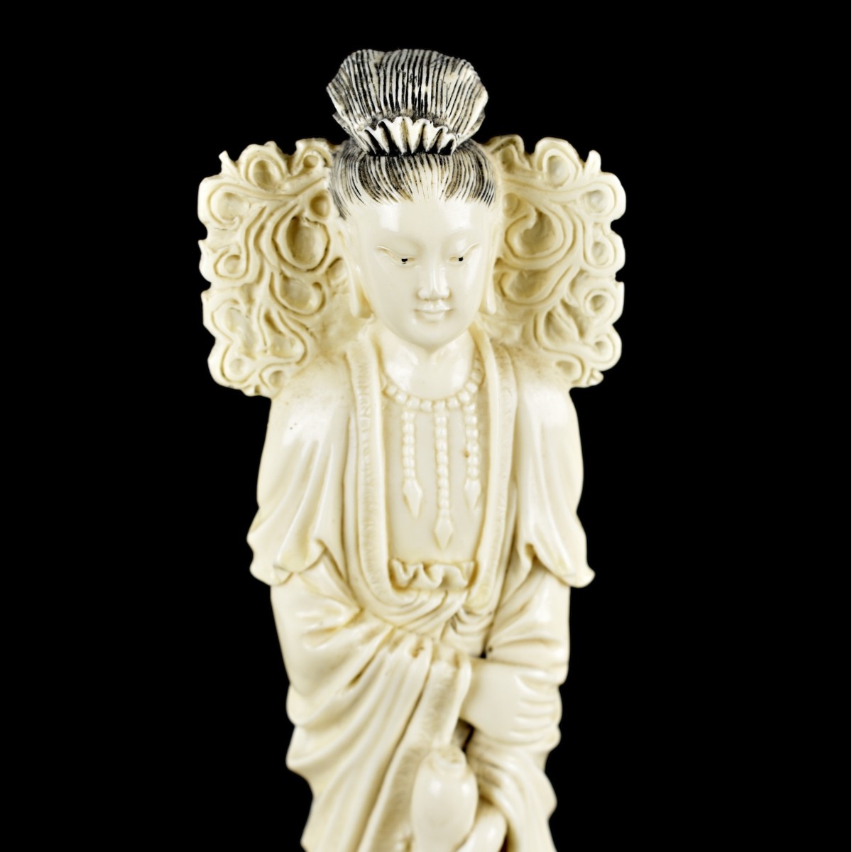 Antique Chinese Carved Guanyin Figurine
