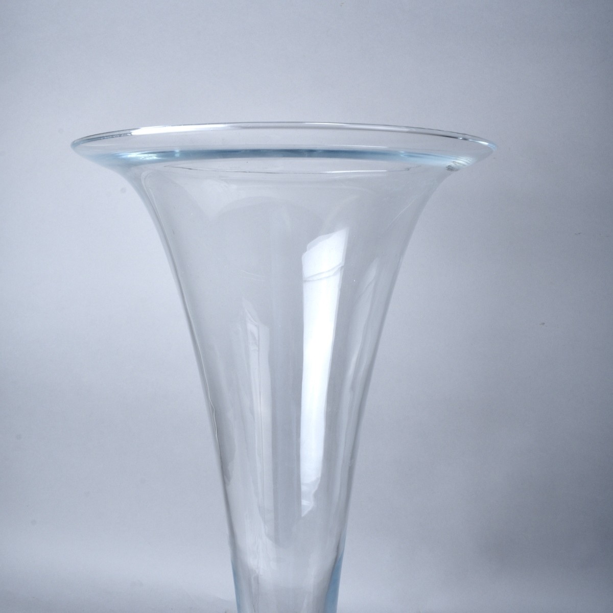Two Large 20" Glass Vases