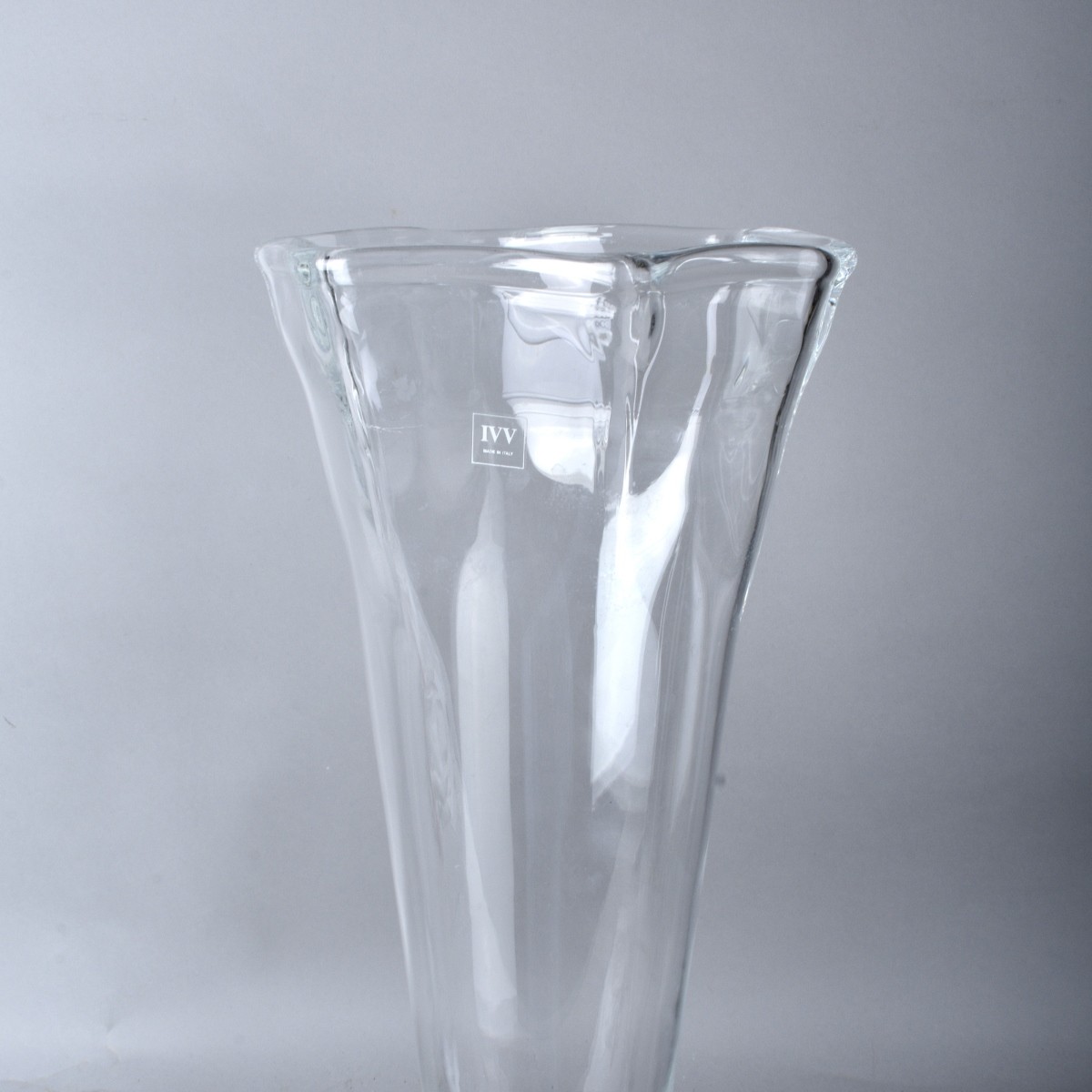 Two Large 20" Glass Vases