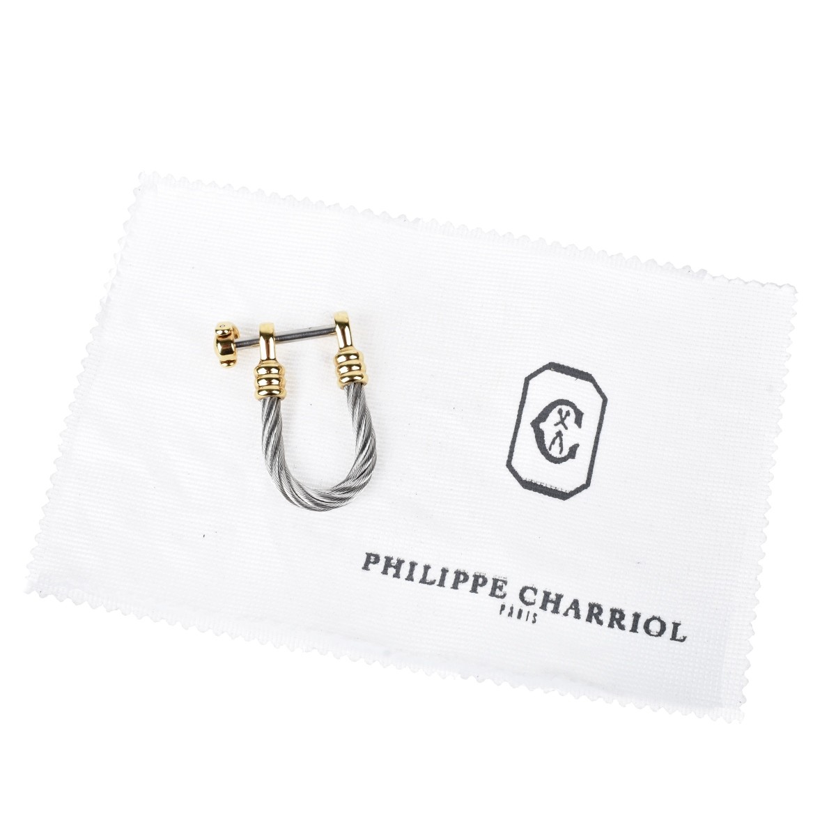 Philippe Charriol 18K and Steel Key Ring
