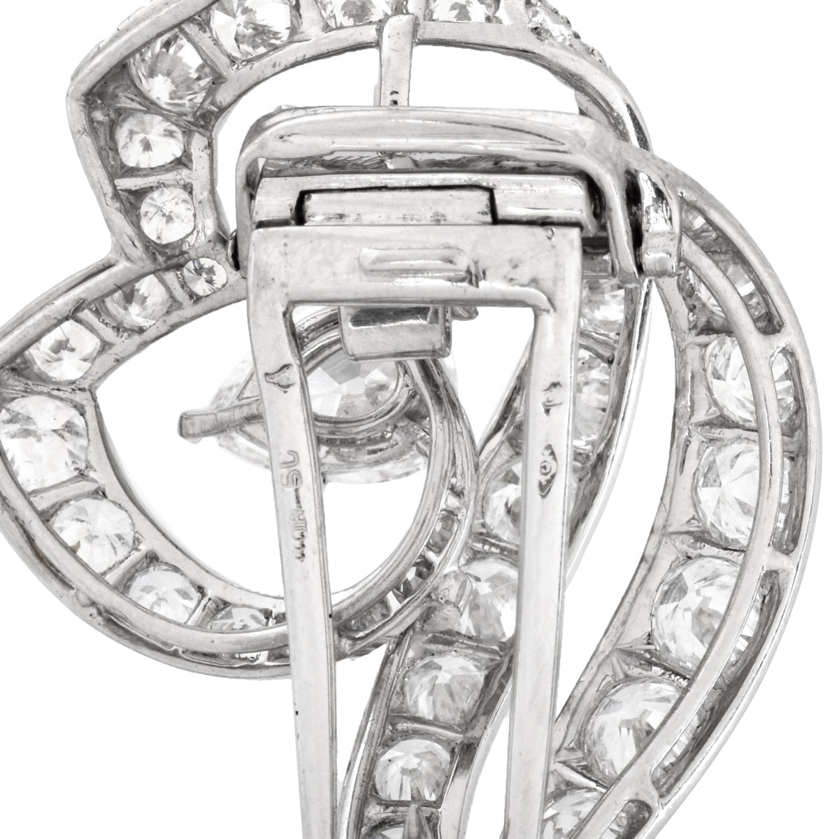 Cartier Paris Diamond and Platinum Brooch