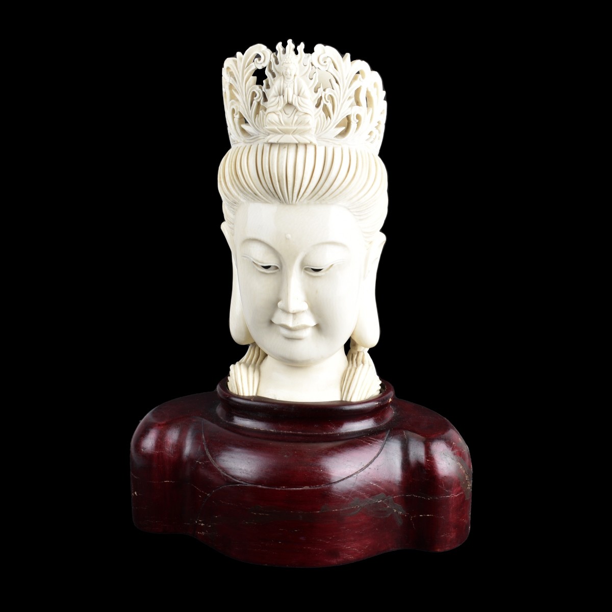 Chinese Buddha Head Figurine
