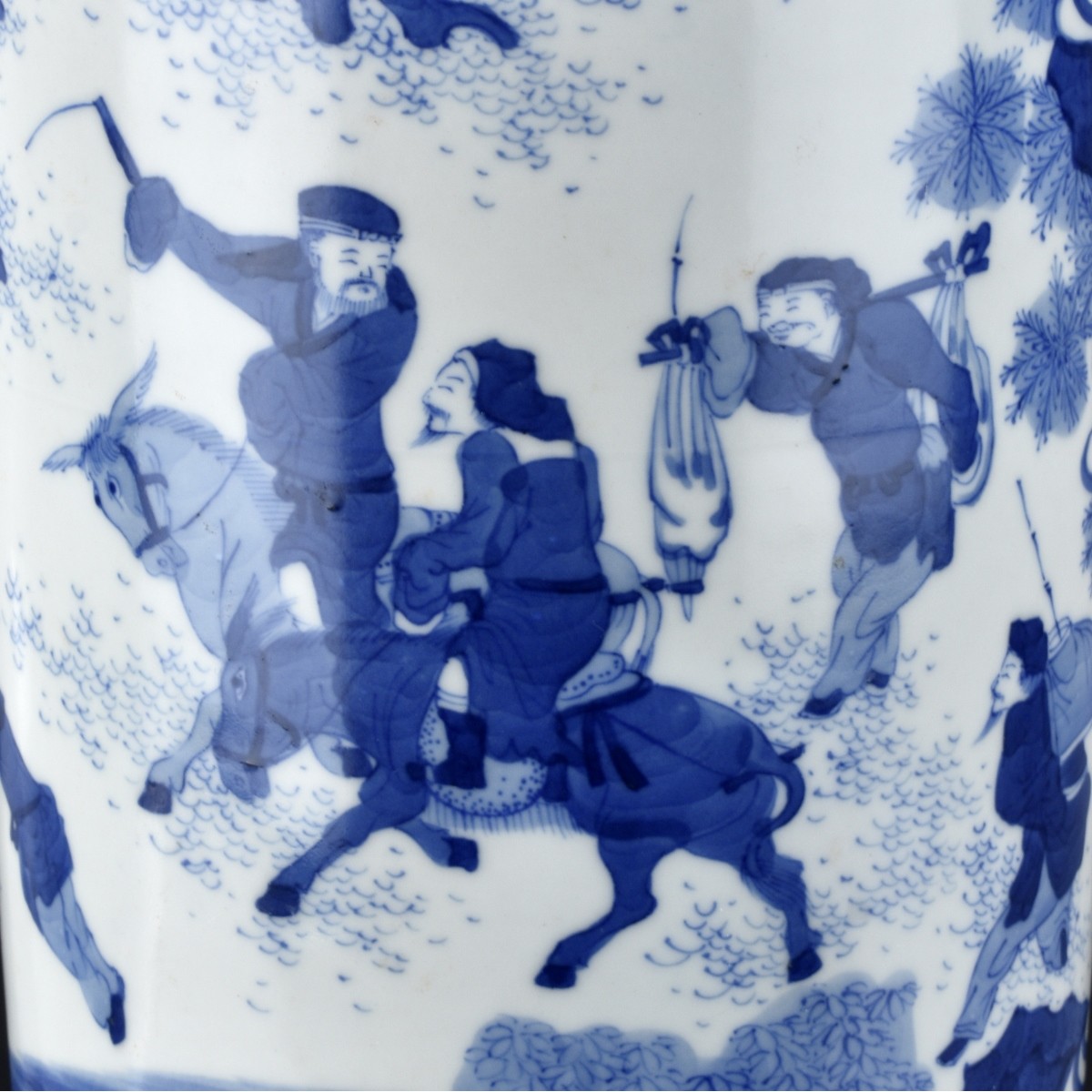 Large Chinese Transitional Style Porcelain Vase