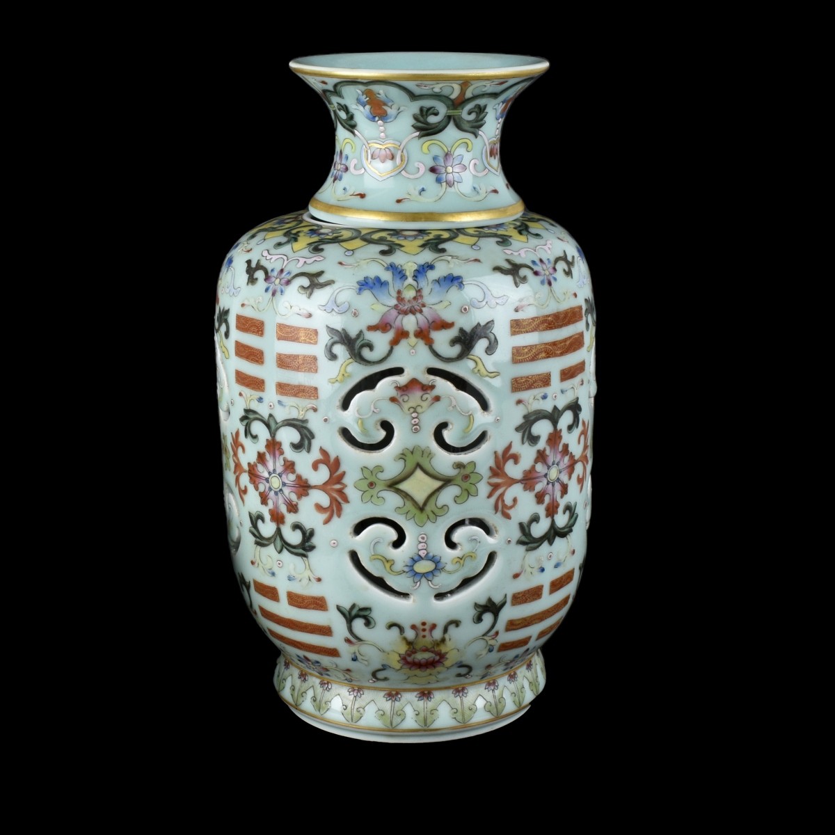 Chinese Turning Heart Vase