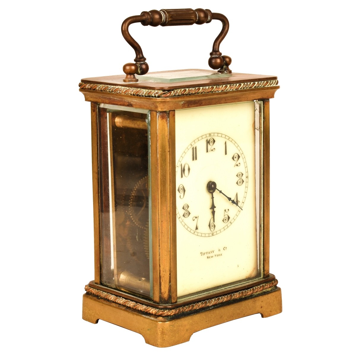 Tiffany & Co Brass Carriage Clock
