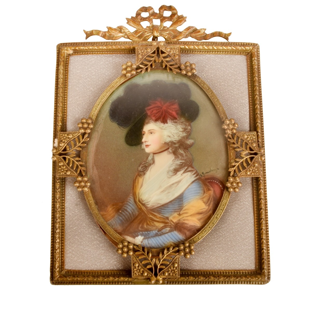 19th C. Miniature Portrait Sarah Siddons